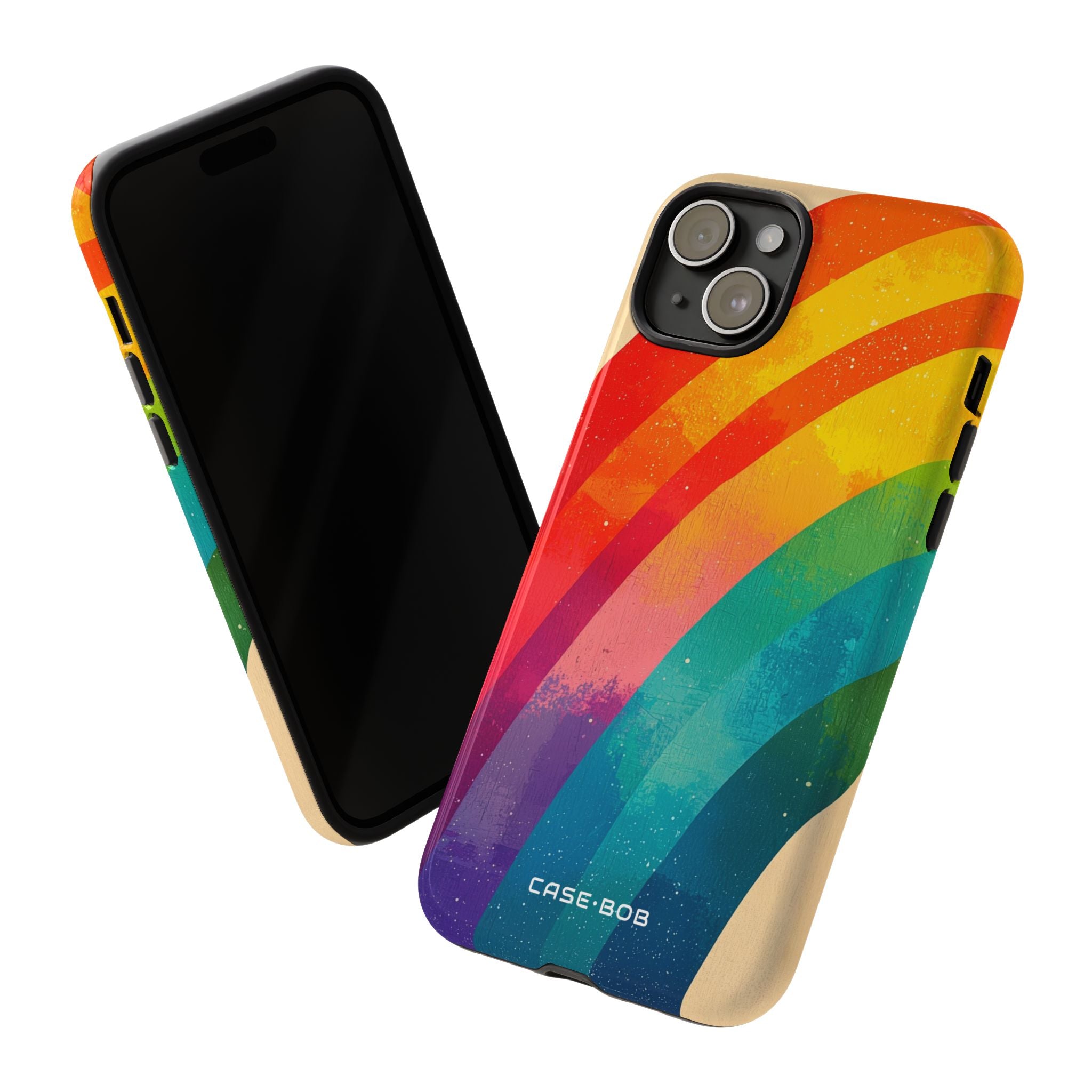 Texturiertes Rainbow Arc iPhone 15 Plus Case - Tough
