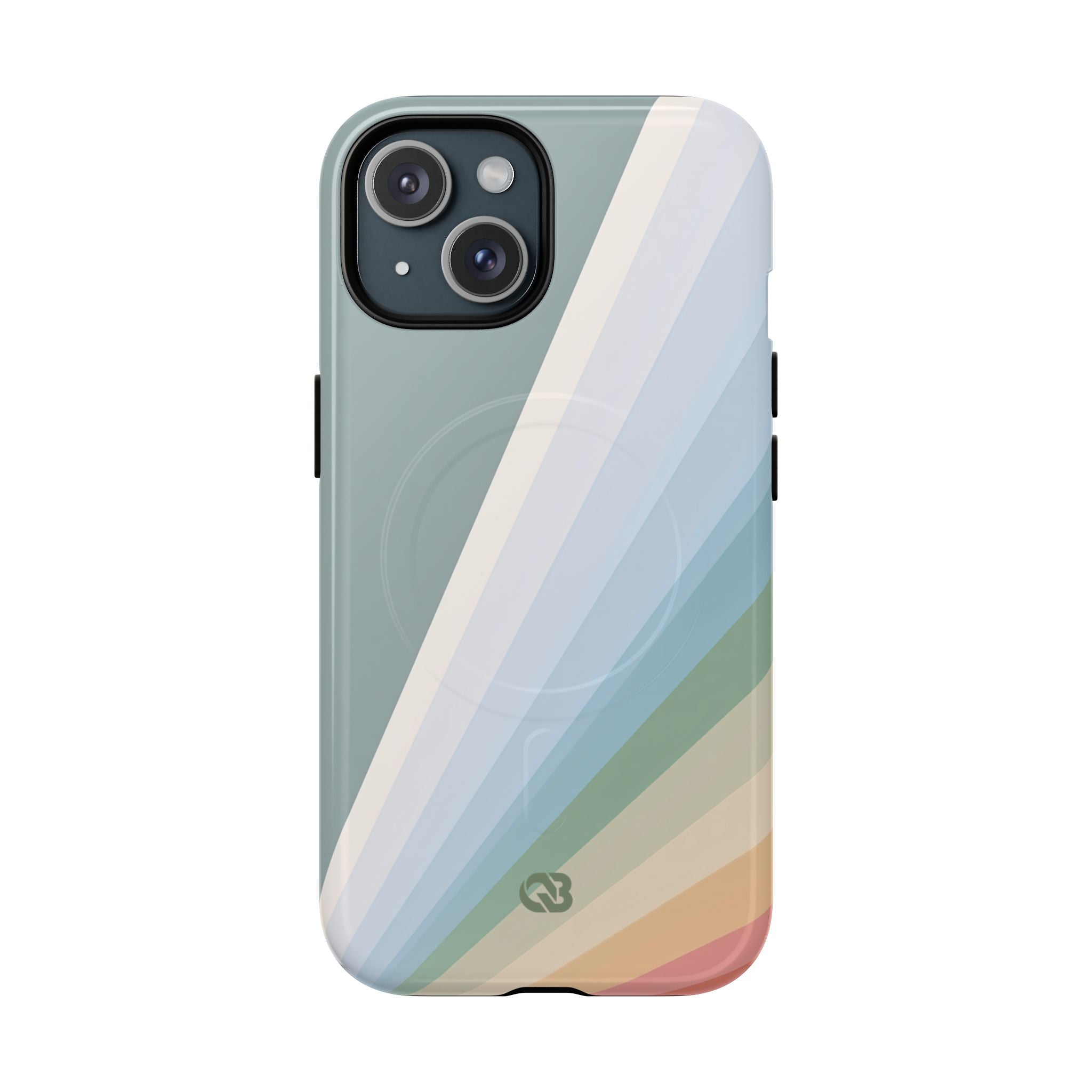 Green Tough 2.0 Magsafe Phone Case for iPhone - Sage Prism Beam