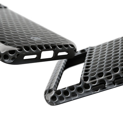 Silver Tough Phone Case for Google Pixel - Brutalist Steel Mesh