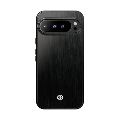 Black Tough Phone Case for Google Pixel - Brushed Obsidian Slate