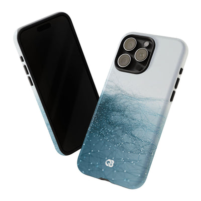 Teal Tough Phone Case for iPhone - Arctic Pulse Mesh