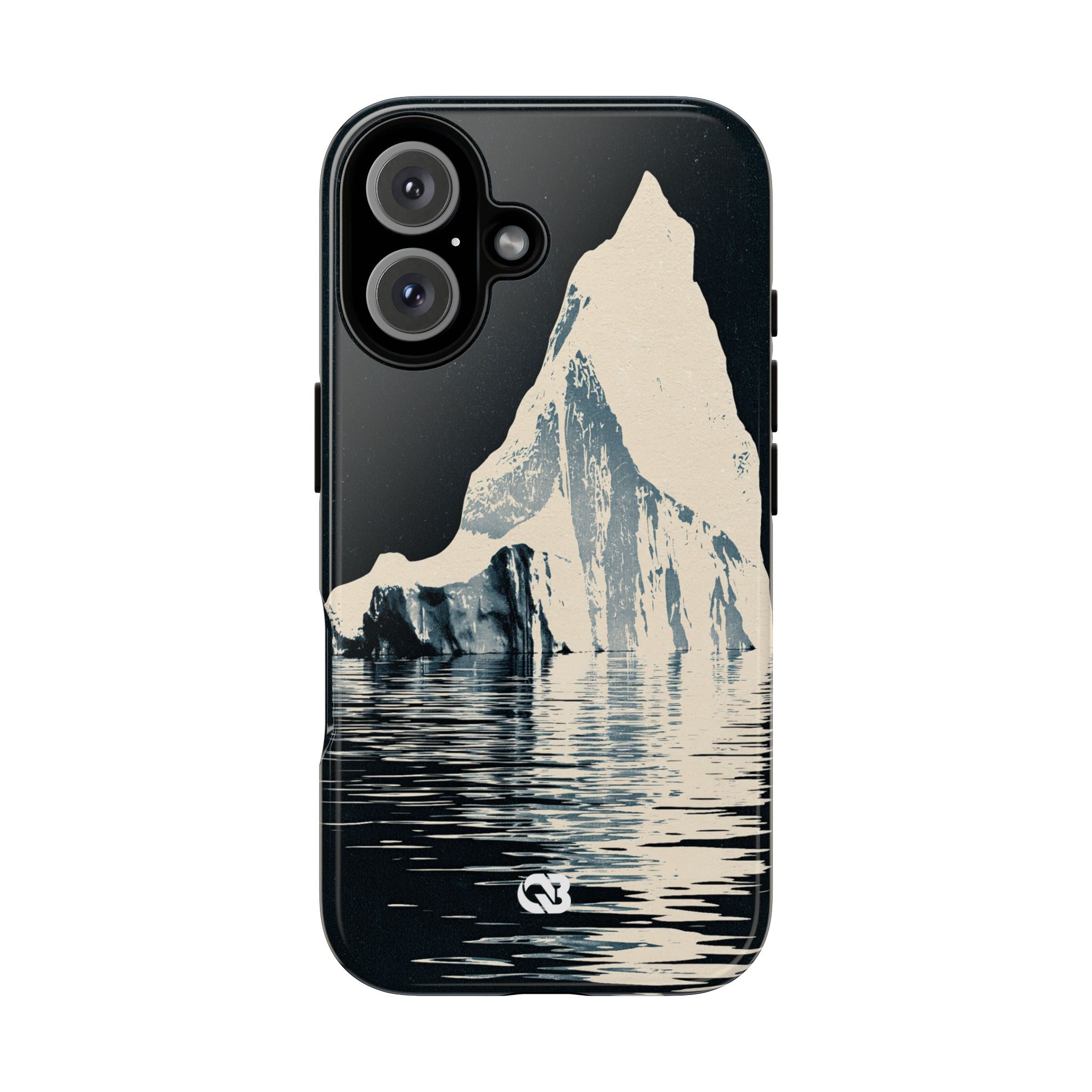 Blue Tough Phone Case for iPhone - Frozen Navy Monolith