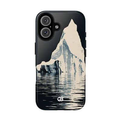 Blue Tough Phone Case for iPhone - Frozen Navy Monolith