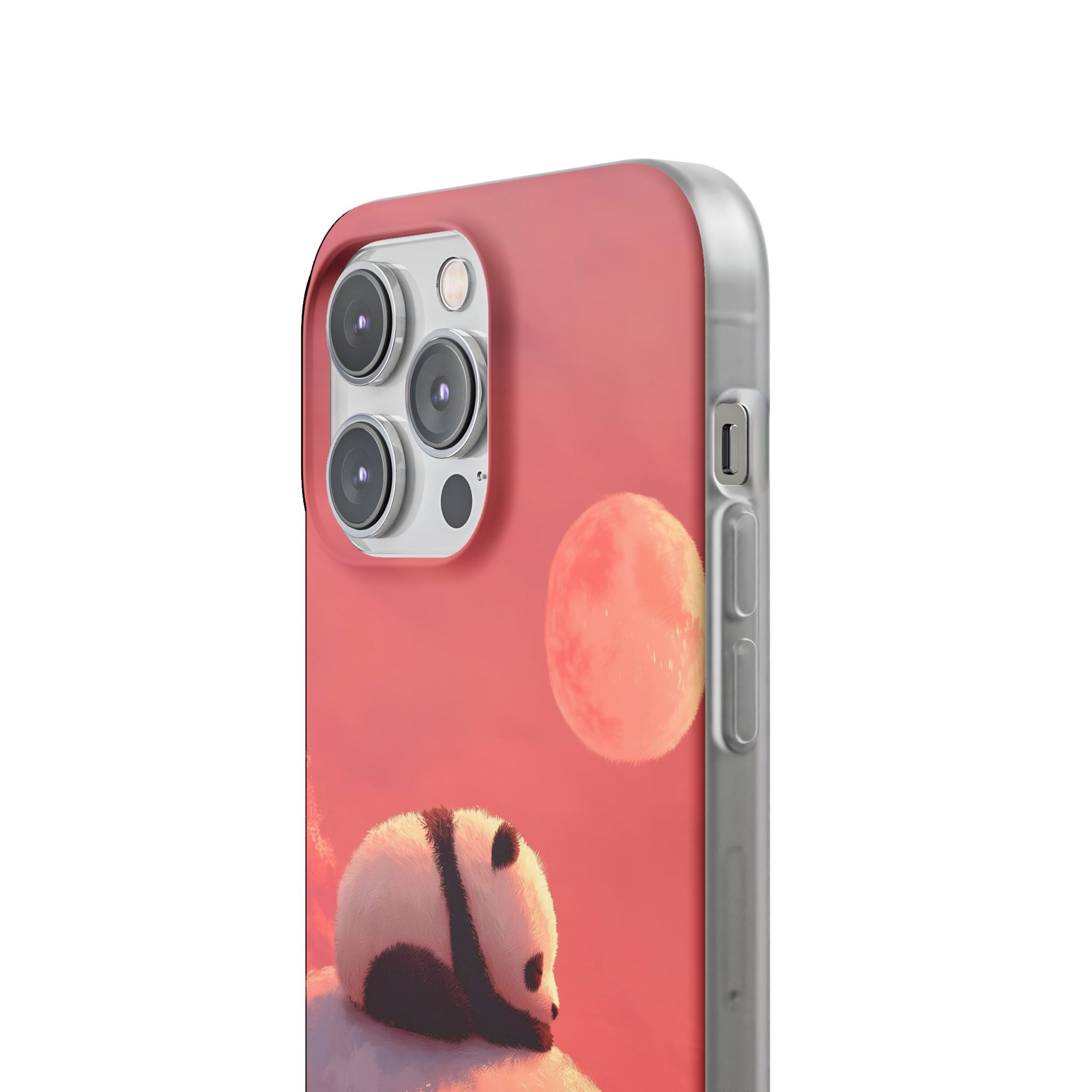 Rose Moon Panda · Soft Phone Case for iPhone