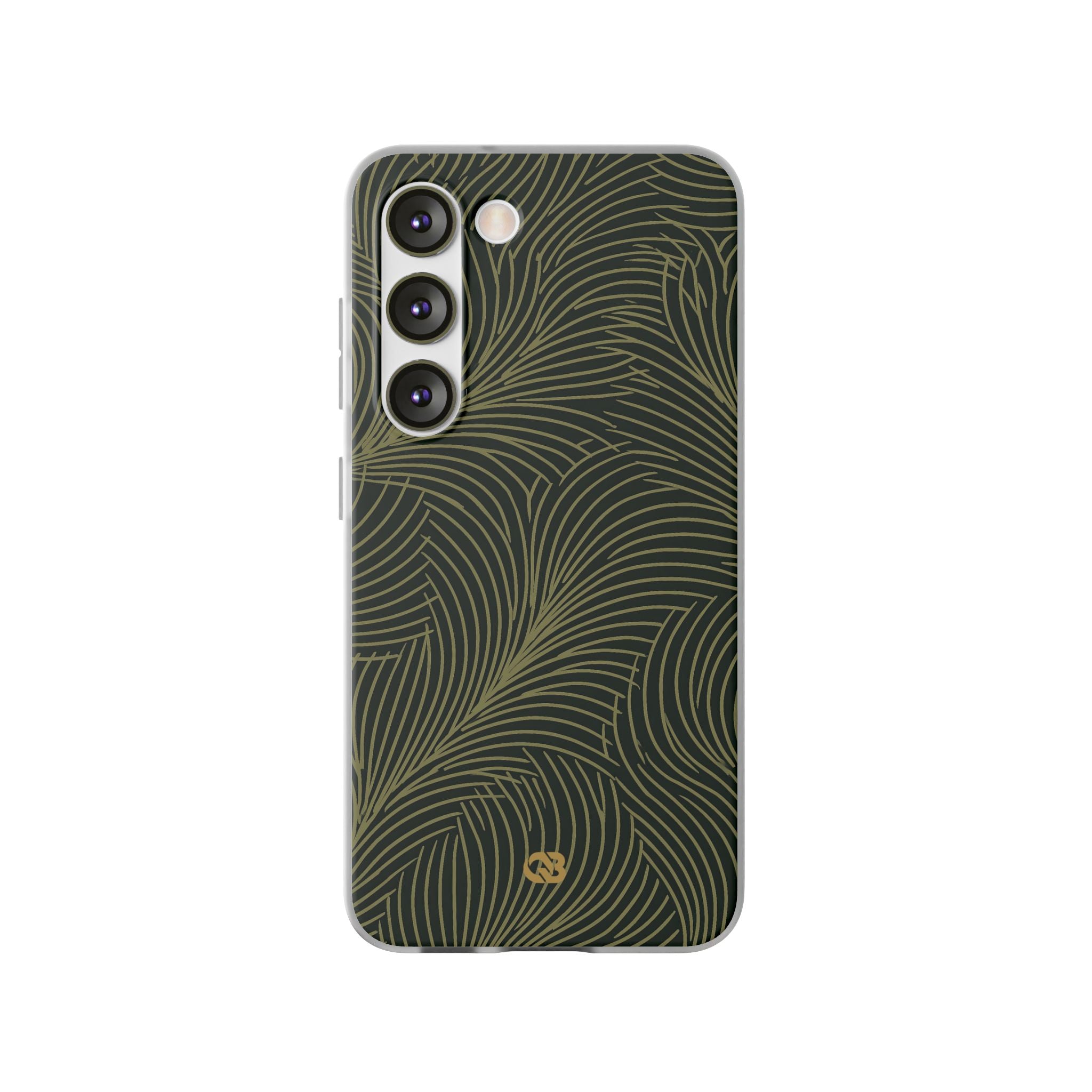 Green Lite Phone Case for Samsung - Dark Olive Plume