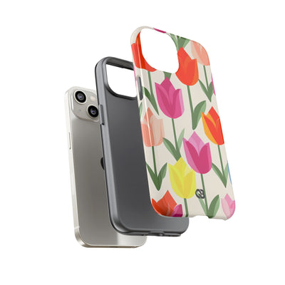 Vibrant Petal Grid · Tough Fundas para teléfono para iPhone