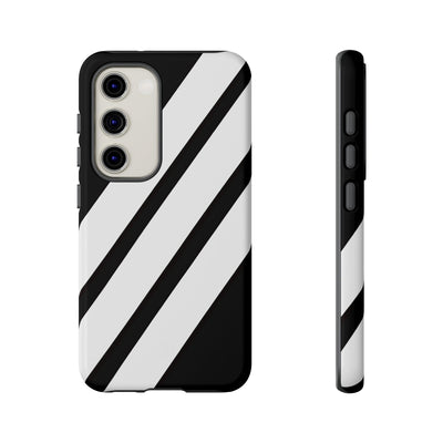 Obsidian White Bars · Tough Handyhülle für Samsung