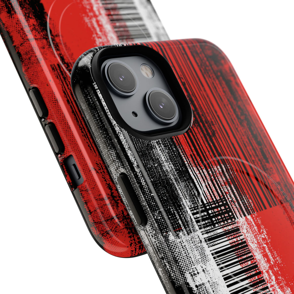 Distorted Barcode · Tough 2.0 Magnetic Phone Case for iPhone · Black
