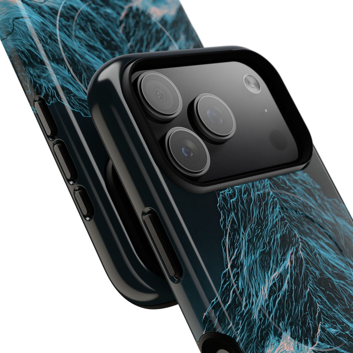 Glacial Alpine Peak · Tough 2.0 Magnetic Phone Case for iPhone · Blue