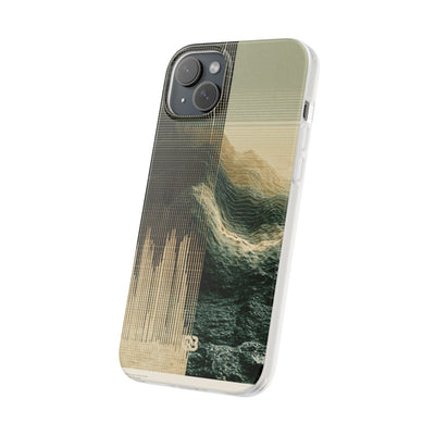 Beige Lite Phone Case for iPhone - Veridian Data Ridge