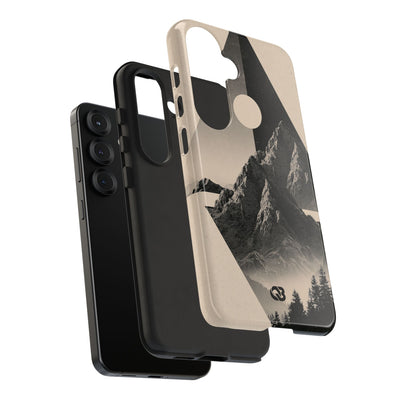 Beige Tough Phone Case for Samsung - Obsidian Summit Parchment