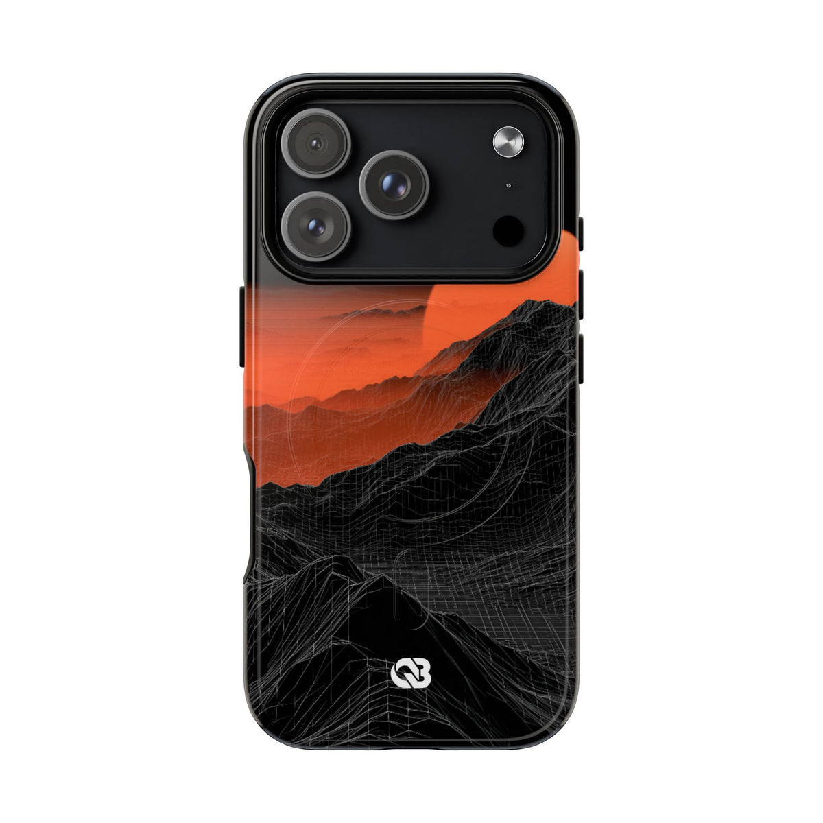 Solar Ridge Mesh · Tough 2.0 Magnetic Phone Case for iPhone · Black