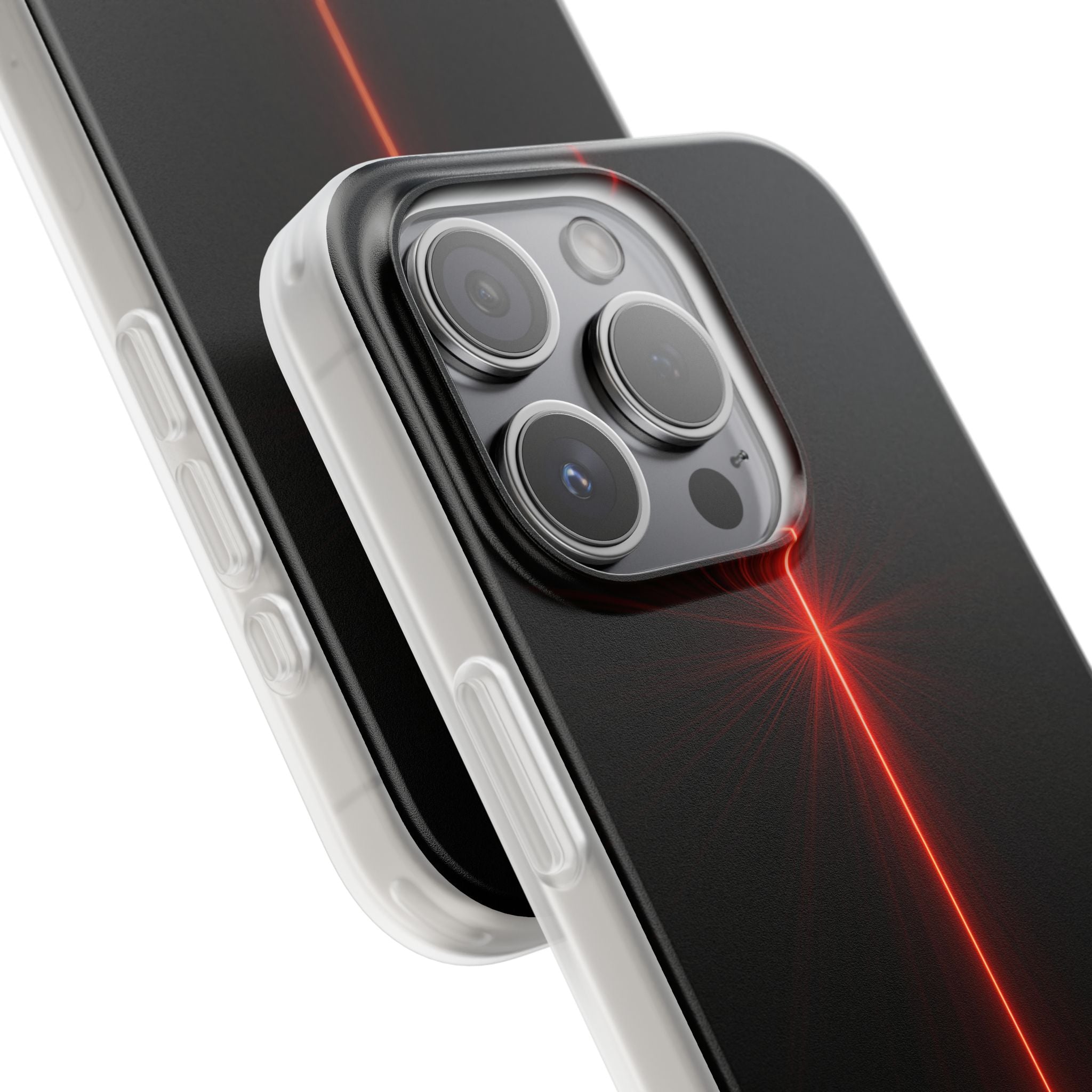 Red Lite Phone Case for iPhone - Crimson Flare Vector
