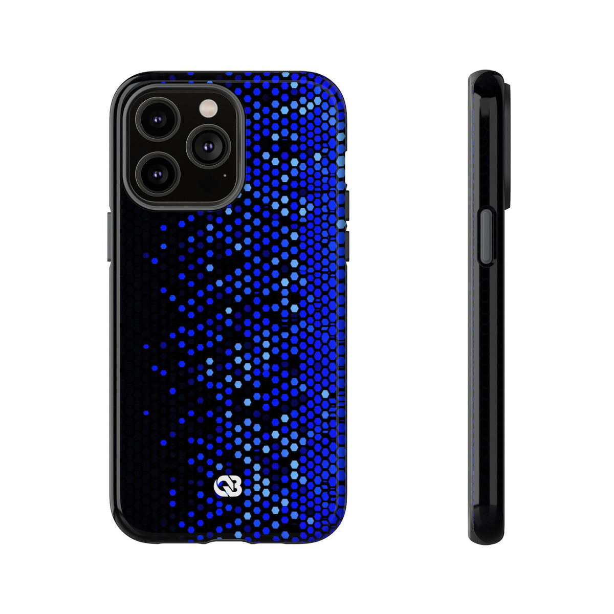 Cobalt Hex Dispersion · Tough Phone Case for iPhone · Blue