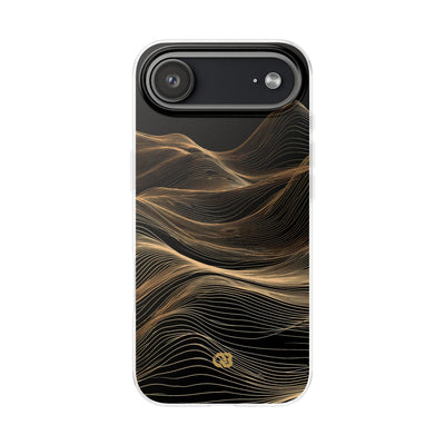 Black Lite Phone Case for iPhone - Copper Topo Ridge