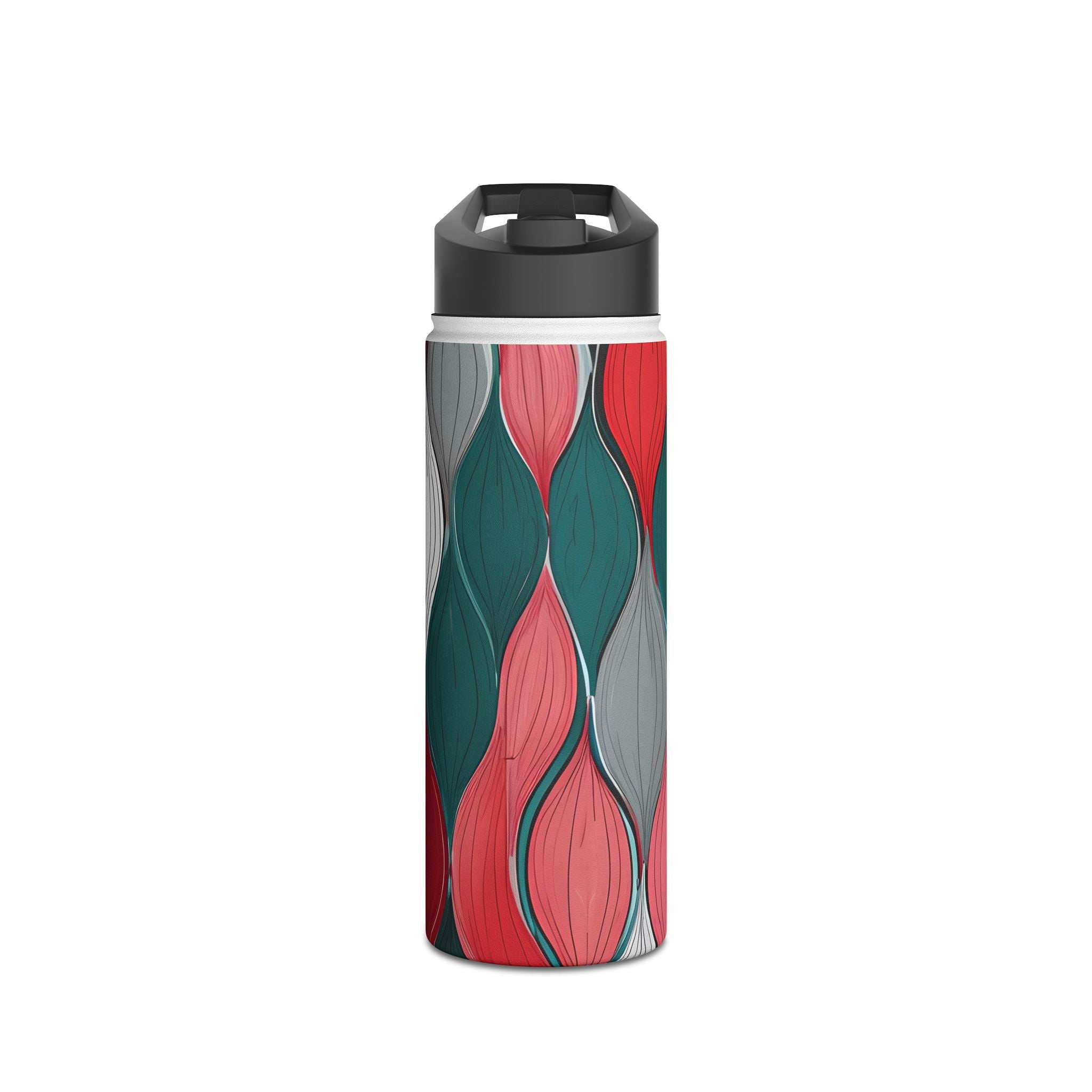 Leaf Spiral Pink - Stainless Steel Water Bottle