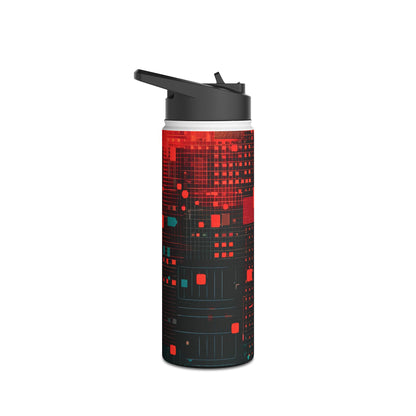 Crimson Circuit - Stainless Steel Water Bottle