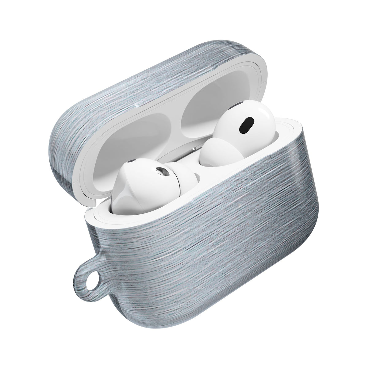 Brushed Aluminum · Hard Case for AirPods & AirPods Pro · Silver
