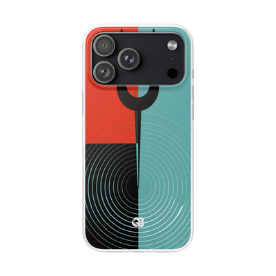 Teal Lite Phone Case for iPhone - Sonic Static Split