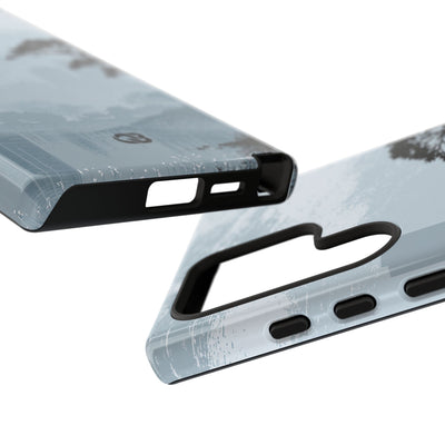 Grey Tough Phone Case for Samsung - Steel Slate Zen