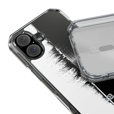 Black Impact MagSafe Phone Case for iPhone - Static Signal Split