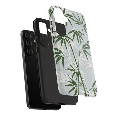 Green Tough Phone Case for Samsung - Kyoto Bamboo Canopy