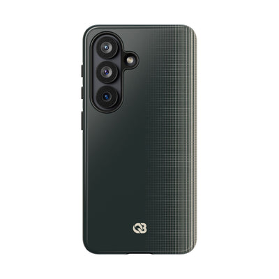 Grey Tough Phone Case for Samsung - Charcoal Tech Grid