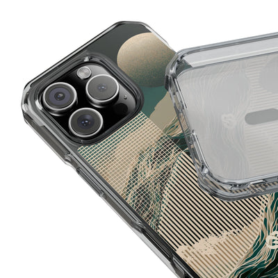 Green Impact MagSafe Phone Case for iPhone - Lunar Moss Topography
