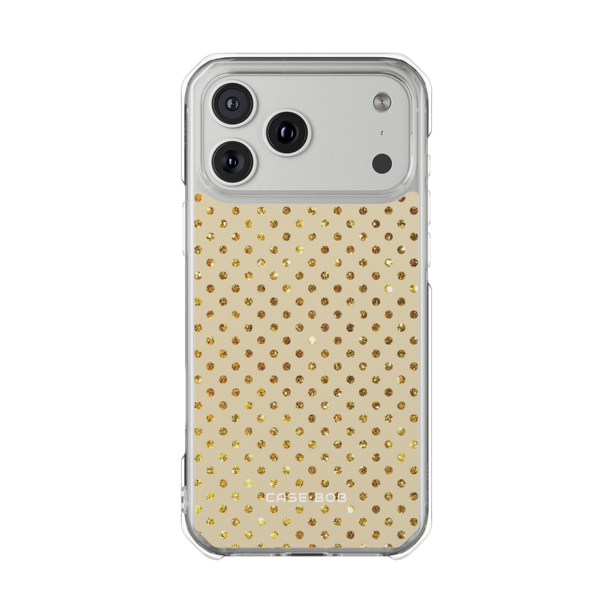 Golden Sparkle Dots iPhone 17 Pro Max Case - Impact