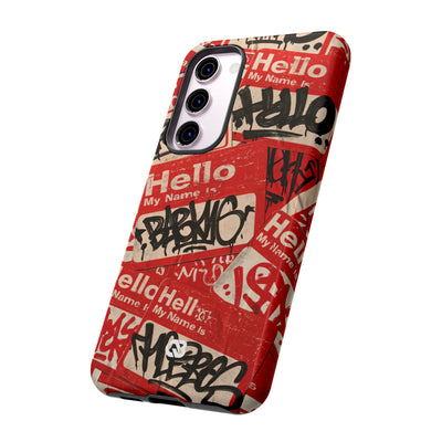 Slap Tag Collage · Tough Phone Case for Samsung · Red