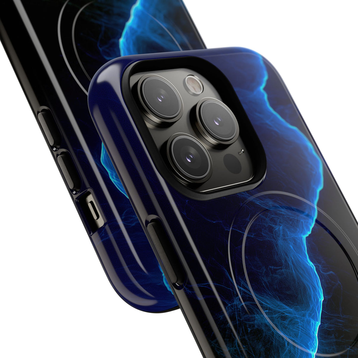 Electric Azure Drift · Tough 2.0 Magnetic Phone Case for iPhone · Blue