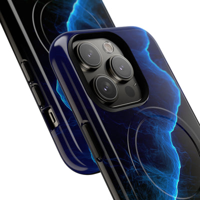 Electric Azure Drift · Tough 2.0 Magnetic Phone Case for iPhone · Blue