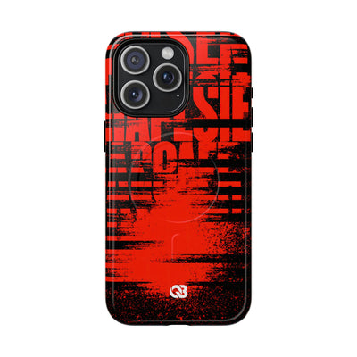 Crimson Redaction · Tough 2.0 Magnetic Phone Case for iPhone · Black