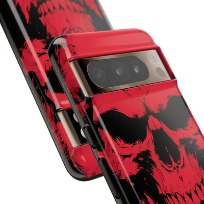 Crimson Street Skull · Tough Phone Case for Google Pixel