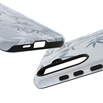 Blue Tough Phone Case for Samsung - Slate Bamboo Shadow