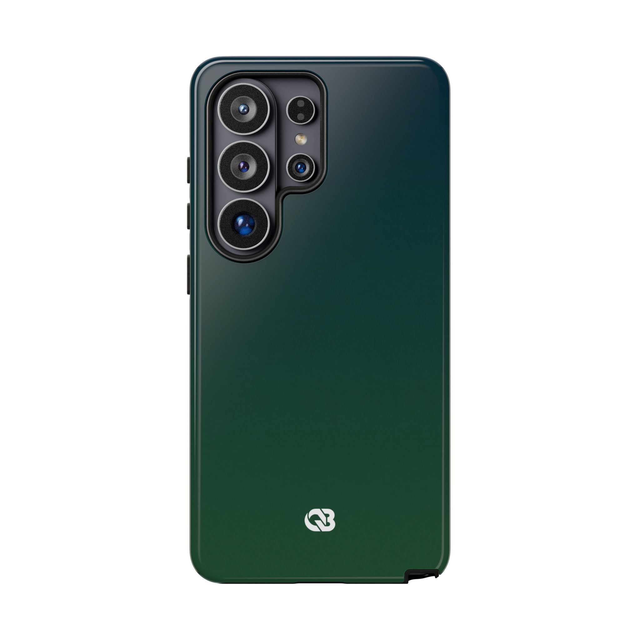 Green Tough Phone Case for Samsung - Midnight Pine Horizon