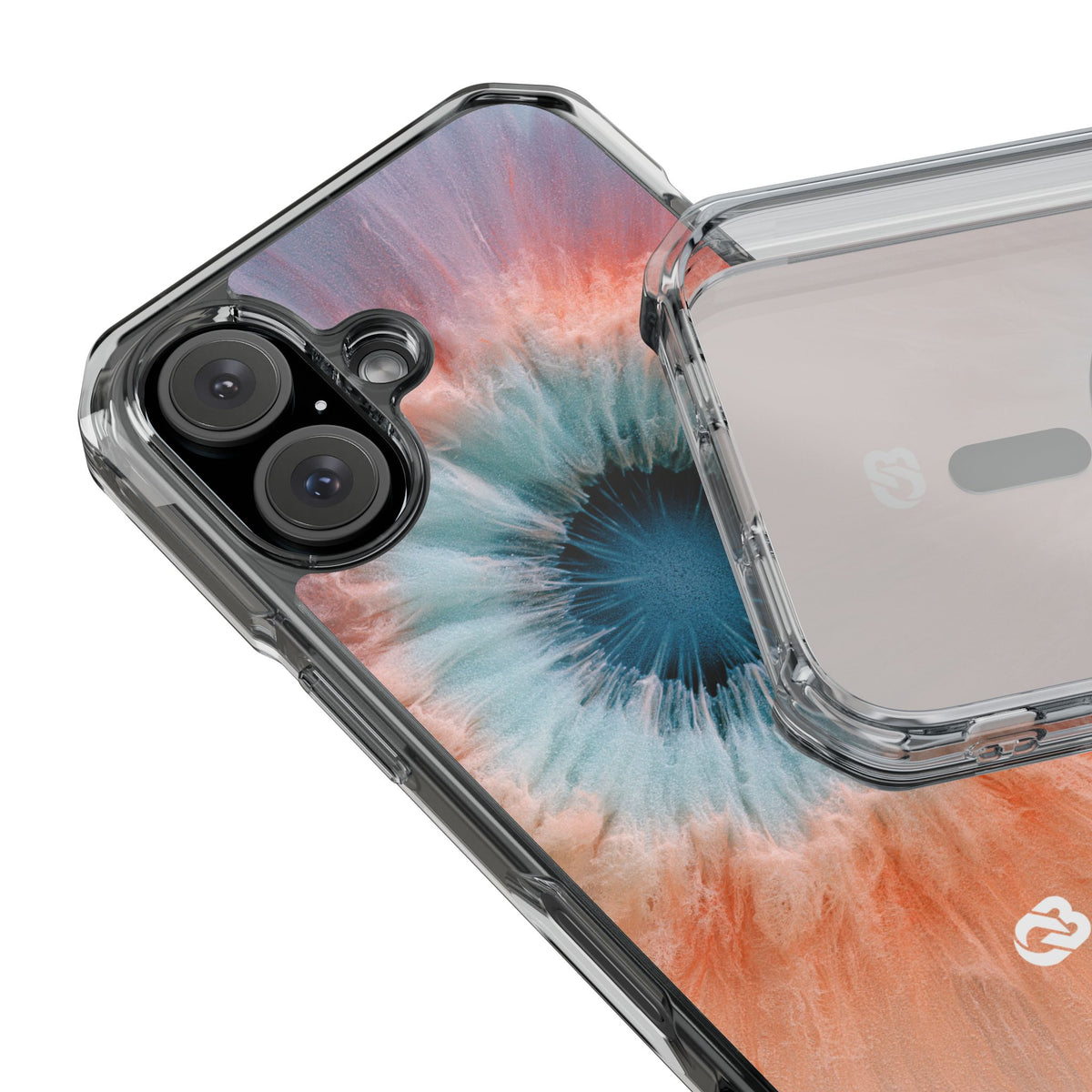 Radiant Aura Core · Clear Impact Magnetic Phone Case for iPhone · Orange