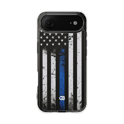 Gritty Cobalt Flag · Impact Phone Case for iPhone · Magsafe