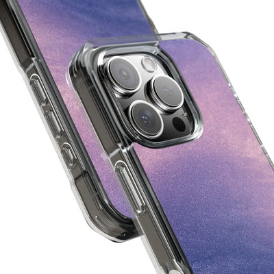 Ethereal Violet Glow · Clear Impact Magnetic Phone Case for iPhone · Purple