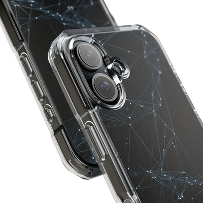 Black Impact MagSafe Phone Case for iPhone - Arctic Neural Mesh