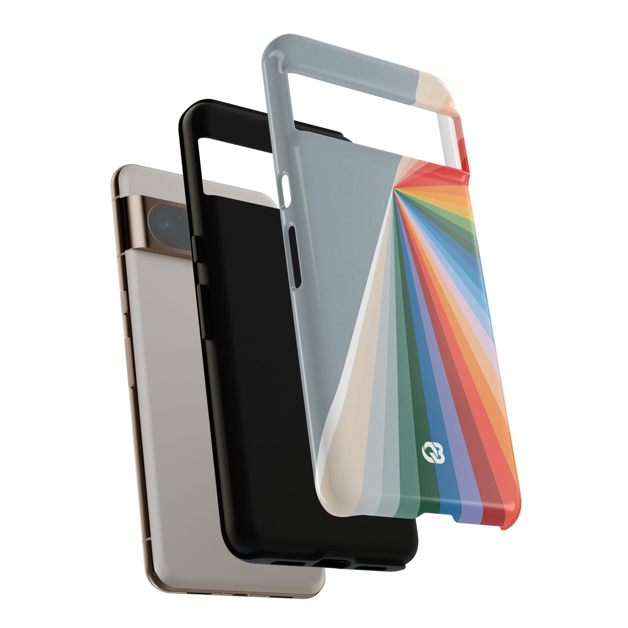 Grey Tough Phone Case for Google Pixel - Slate Prism Burst