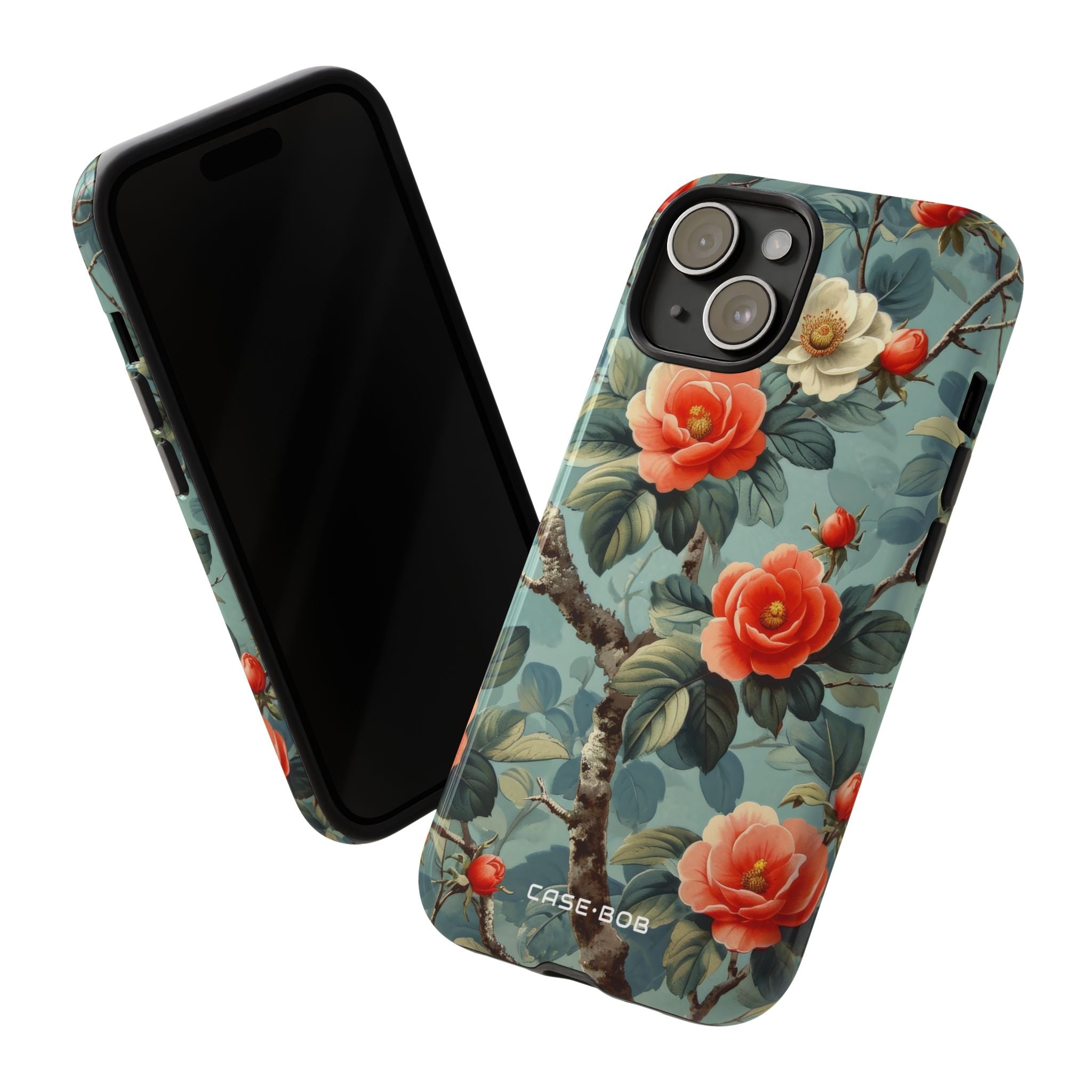 Coral Bloom iPhone 15 Cover - Tough