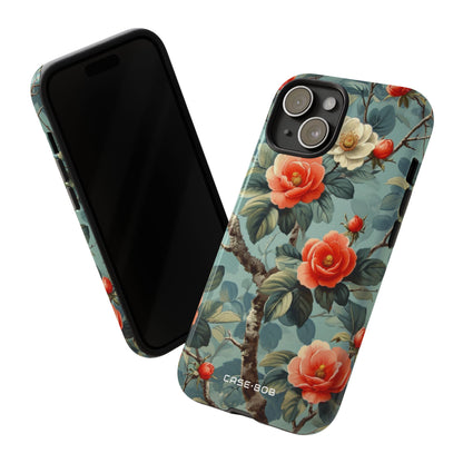 Coral Bloom iPhone 15 Cover - Tough