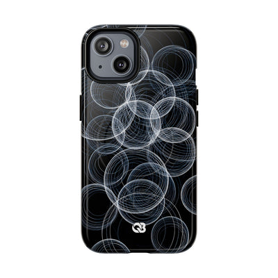 Black Tough 2.0 Magsafe Phone Case for iPhone - Frosted Ring Matrix