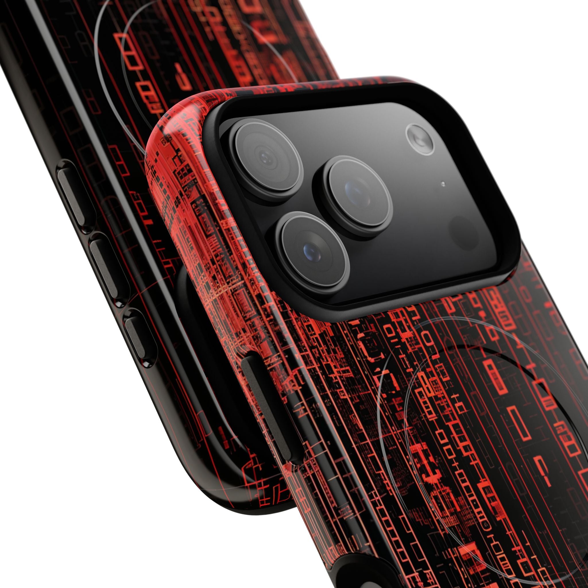 Crimson Glyphs iPhone 17 Pro Case - Tough+ - CASE•BOB