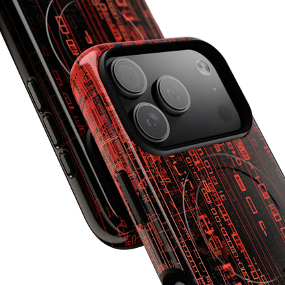 Crimson Glyphs iPhone 17 Pro Case - Tough+ - CASE•BOB