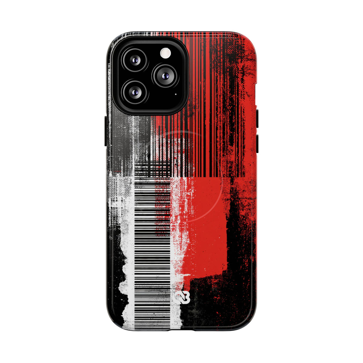 Distorted Barcode · Tough 2.0 Magnetic Phone Case for iPhone · Black