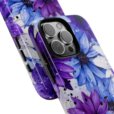 Ink Splatter Blooms · Tough Coque de téléphone pour iPhone