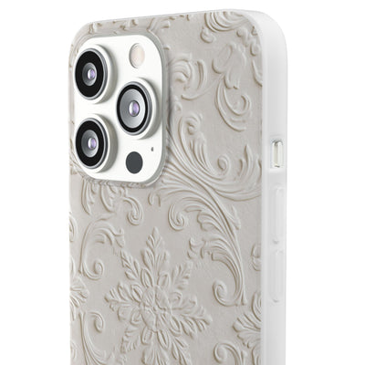 Sculpted Acanthus Relief · Lite Phone Case for iPhone ·  White