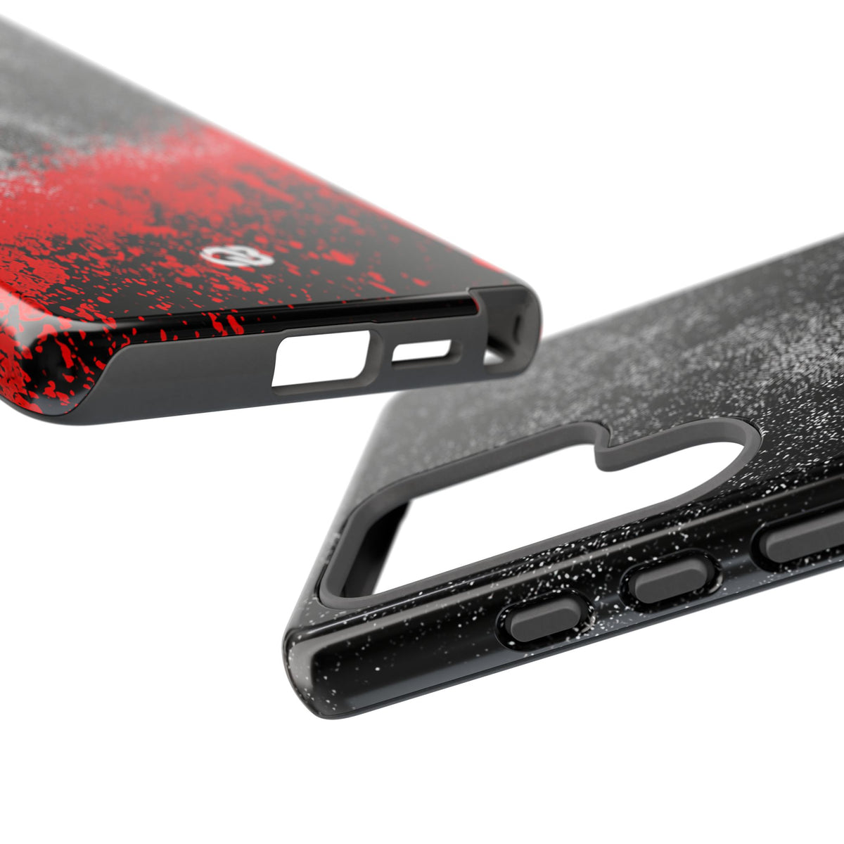 Crimson Noir Drip · Tough Phone Case for Samsung · Black